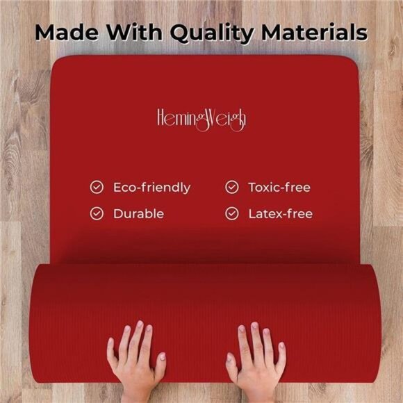 Yoga Mat for Women and Men With Strap, 72x23 in Large Non-slip Exercise Mat - Picture 4 of 7